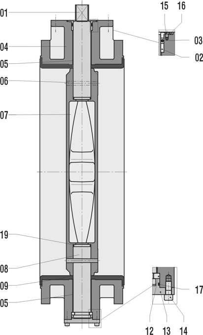 LISTA CZĘŚCI DN1200DN2000 (48 80 ) Poz. Opis Materiał (1) PNEN/DIN Odpowiednie ASTM 01 Trzpień Stal nierdzewna Duplex 1.4462, EN 10088 A 181, klasa F51 Stal nierdzewna martenzytyczna 1.