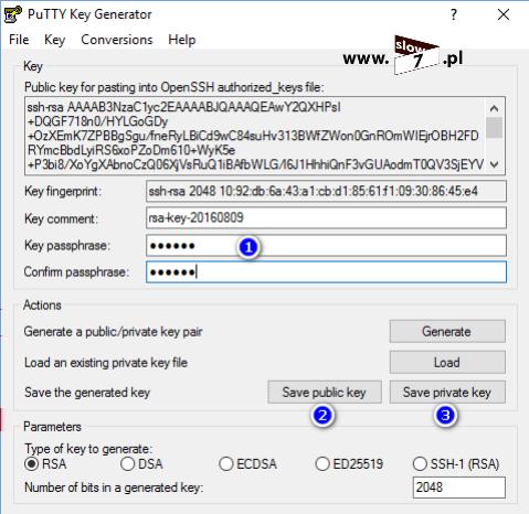 51 (Pobrane z slow7.pl) Aby móc zestawić połączenie asymetryczne należy wygenerowany klucz publiczny zapisać w pliku authorized_keys.