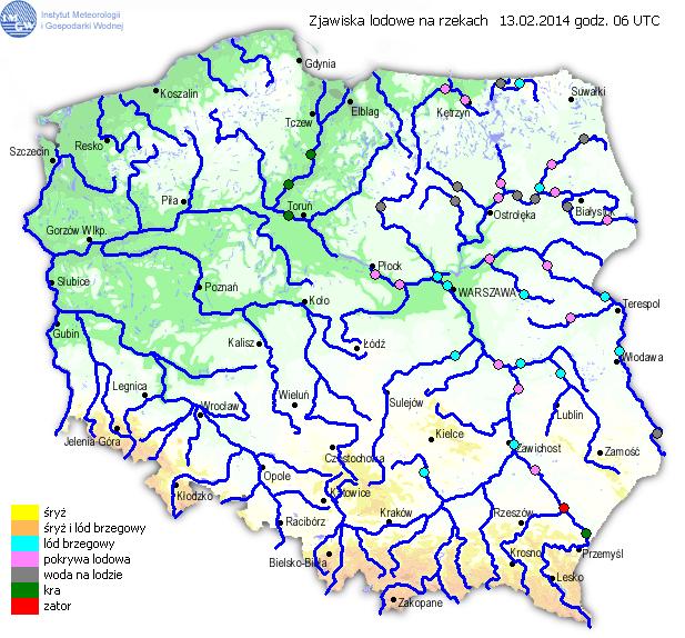 Zjawiska lodowe na rzekach