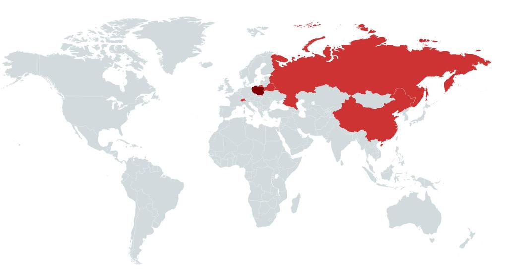 Grupa Cormay na świecie Świat Szwajcaria Polska Rosja, Białoruś Chiny Ponad 150 rynków zbytu Ponad 200 dystrybutorów Siedziba Orphée Biuro sprzedaży eksportowej Warszawa - Centrala Grupy Lublin