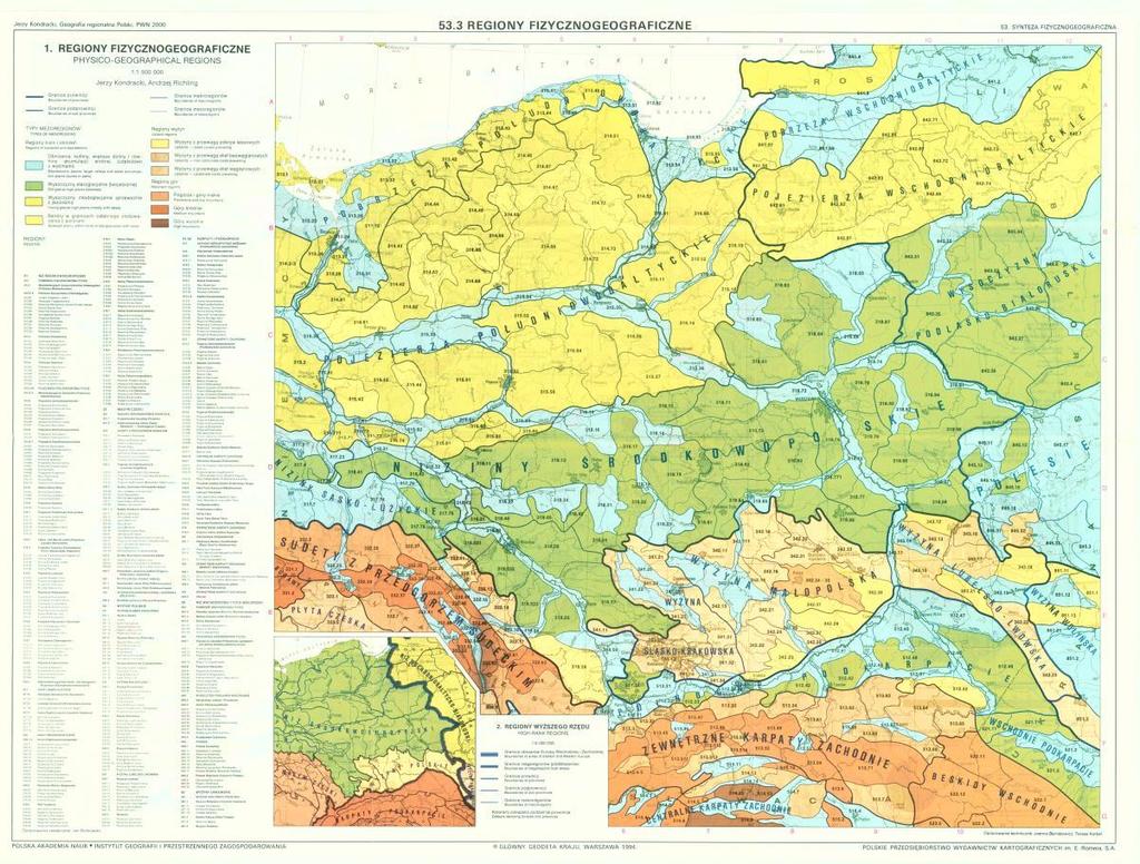 Regionalizacja przyrodniczo-leśna na tle