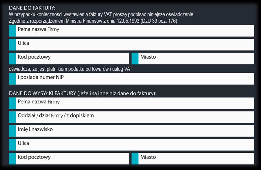 Nr vouchera Podpis Pieczątka WARUNKI UCZESTNICTWA: 1. Koszt uczestnictwa jednej osoby w warsztatach wynosi: - 1699zł + 23% VAT do 5 marca - 2199zł + 23% VAT po 5 marca 2.