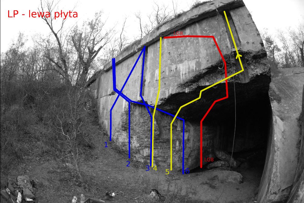 1. Katolicka Tatragirl D5+/D6+ Trudne sięgnięcia w pionie. Wycena zależy od zasięgu wspinacza. 2. Lewa rysa D5 [*] Przyjemne wspinanie w poziomej i pionowej rysie z precyzyjnymi stopniami.