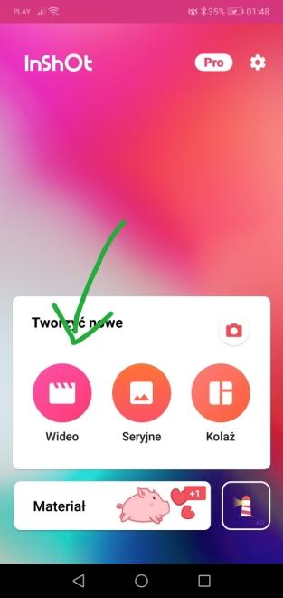 aplikacji My wybraliśmy pierwszą z brzegu - popularny InShot Aby za jego pomoca dodać własny dźwięk do wideo, należy wybrać