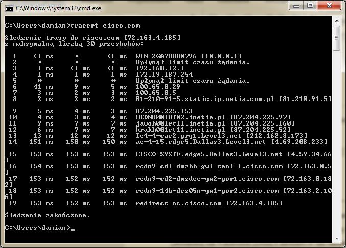 Funkcje i zadania rutera 2019 W odcinku o warstwie sieciowej pokazywałem wam jak sprawdzić przez ile ruterów przechodzą pakiety zanim dotrą z naszego komputera do właściwej sieci.