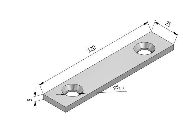 1,10 LTP8035 Łącznik górny stelaża: tylny/prawy 8035 1,10