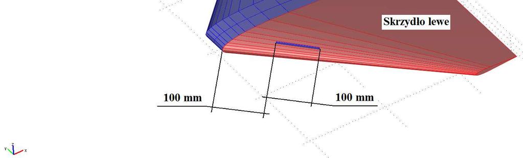 W rezultacie wyznaczono współczynniki dla różnych konfiguracji geometrii modelu oraz ich różnice pomiędzy skrzydłem lewym (z barierą) a prawym (bez bariery).