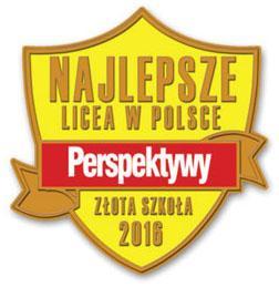 GALERIA MISTRZÓW 2017/2018 SUKCESY SZKOŁY Ogólnopolski Ranking Szkół Perspektywy Liceum