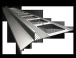 1.1.7 Profile okapowe do balkonów i tarasów Aluminiowe profile okapowe do balkonów i tarasów Profile zapewniają skuteczne odprowadzenie wody opadowej z