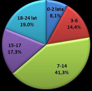 2017 r. Biorąc pod uwagę kategorie wiekowe dzieci w rodzinach 3+, najmłodsze dzieci do 2. roku życia stanowiły 19,2 tys.