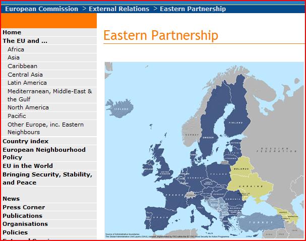 Галузі співпраці http://ec.europa.eu/external_relations/eastern/index_en.