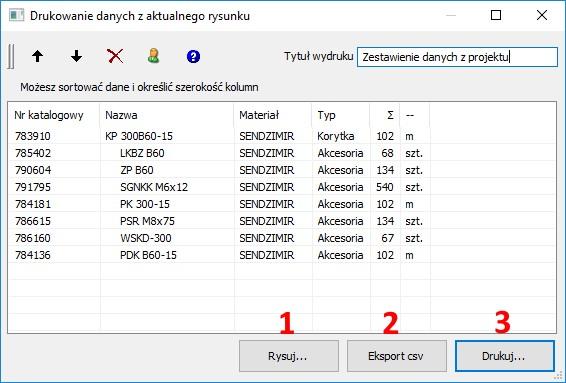 6. Atrybuty i opisy Opcja pozwalająca uzgodnić dodatkowe parametry charakteryzujące trasy kablowe. 7.