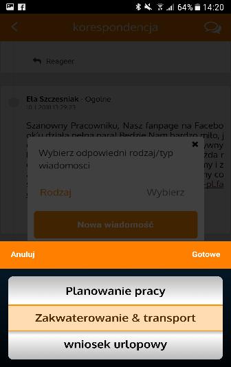 urlopowy Helpdesk Biuro używa mojej korespondencji by powiadomić pracownika o wszelkich ważnych spawach związanych z