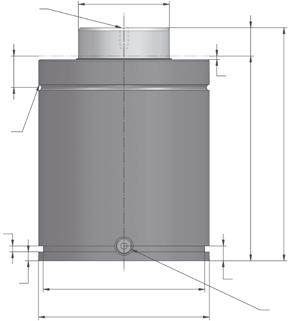 Sprężyna gazowa z opóźnionym powrotem tłoka VMD 75 Slow return gas spring VMD 75 M16 27,5 Ø8 3 C R2,5 1 5 8 Ø142 13 Ø15 G1/8 Przyłącze do napełniania Charge port 57,7 M1x16 (x4) Ø1 Siła sprężyny