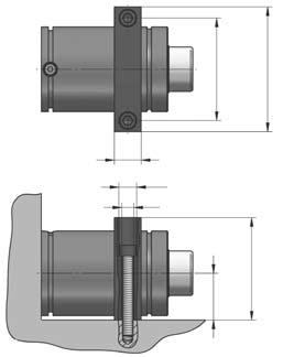 x Ø13,5 52,5 115 Sposób montażu: Flange mounting: B21 B76 W