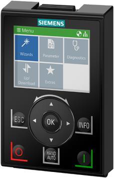 Panel 1. ESC (Wyjście) 2. Elektroniczne pokrętło nawigacyjne i potwierdzanie 3. INFO 4. Stop 1 2 3 5. HAND/AUTO (Ręka/Auto) 6.