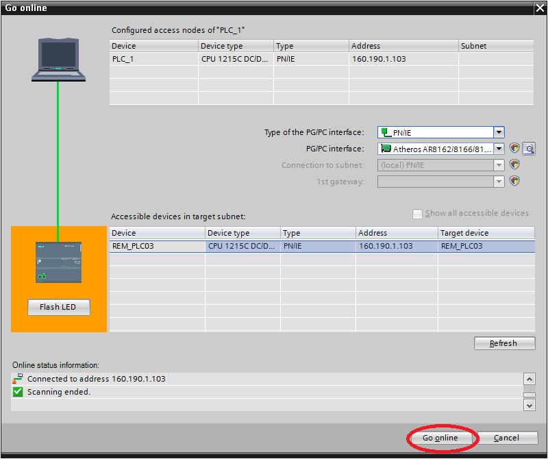 Properities, b) w zakładce Ethernet adres zmienić IP adres na 160.