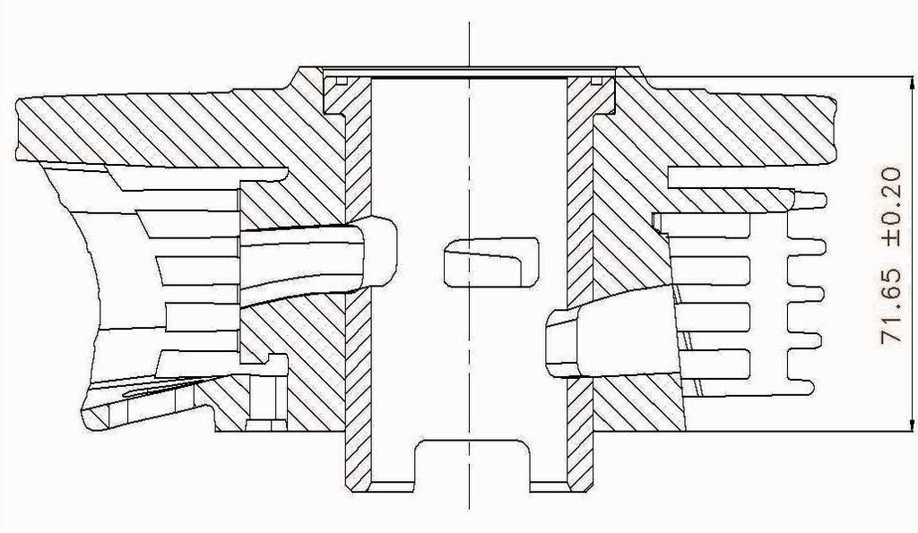 DISEGNO DELLA BASE CILINDRO PODSTAWA CYLINDRA - RYSUNEK SEZIONE DEL CILINDRO CYLINDER - PRZEKRÓJ DISTANZA MINIMA DEL PIANO APPOGGIO