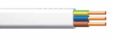 NKT instal YDYp, YDYpżo 300/500 V, 450/750 V Przewody elektroenergetyczne z izolacją PVC Installation cables with PVC insulation Norma PN-E- 90068 Standard 3 2 1 Konstrukcja: Construction: 1.