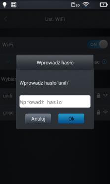 8.1 Ustawienia Wi-Fi 8 Ustawienia połączenia 1. Wejdź do konfiguracji sieci Wi-Fi. 2. Aby wybrać sieć: naciśnij na jedną z sieci pokazanych na liście i wprowadź hasło, jeżeli jest wymagane. 3.