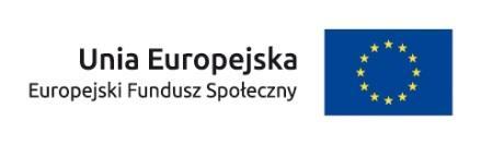 współfinansowanego przez Unię Europejską w ramach środków Europejskiego Funduszu Społecznego