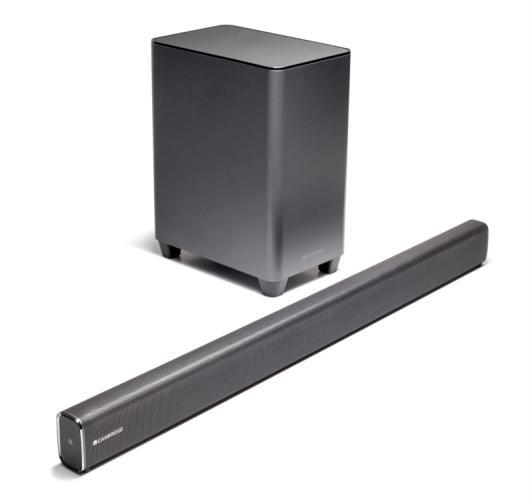 TV Sound TVB2 - soundbar z bezprzewodowym subwooferem 2190 zł technologia Bluetooth z NFC 3 x HDMI wejście, 1 x HDMI wyjście ze zwrotnym kanałem audio (ARC) 4K pass through, skalowanie 1080p do 4K /