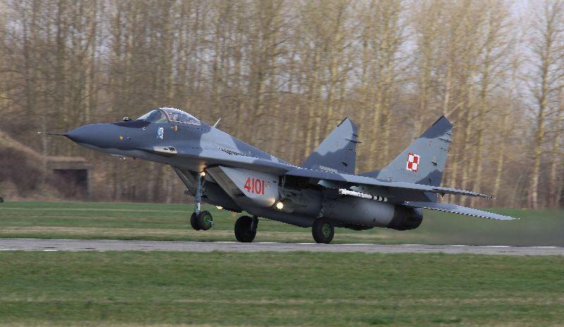 MiG-29 startujący z 22 Bazy Lotnictwa Taktycznego w Malborku - fot.