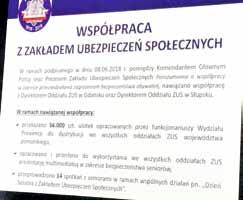 konferencji szkoleniowej pt. Senior w obliczu współczesnych zagrożeń.