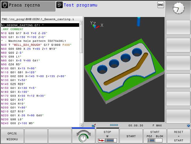 Podstawy Tryby pracy 3 Programowanie W tym trybie pracy zapisujemy programy NC.