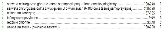 7. Dotyczy opisu przedmiotu zamówienia w Pakiecie nr 5 : Czy Zamawiający dopuści w poz. 1 następujące obłożenie do ginekologii: 8.