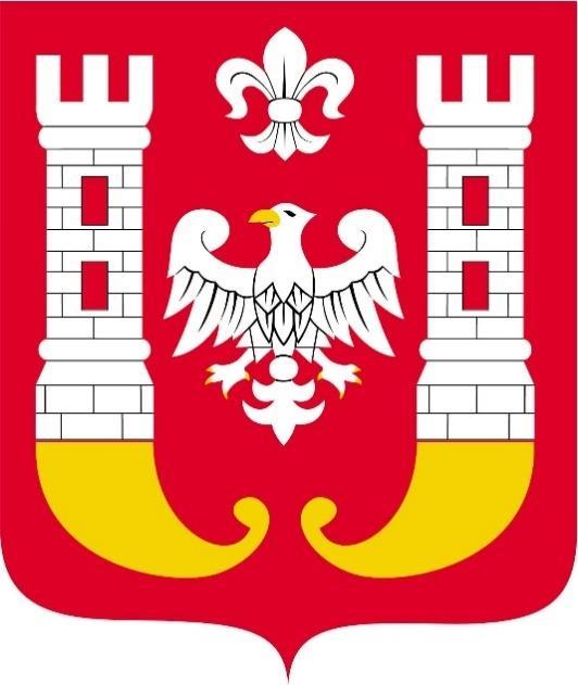 4. Herb Miasta Inowrocławia (naklejany, z folii odblaskowej) Treść wykonana w technologii druku solwentowego twardego.