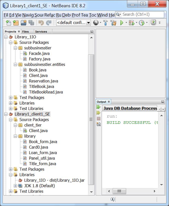Projekt typu Java Class Library zawierający kod warstwy biznesowej wykonany podczas 4 iteracji Projekt typu Java Application zawierający kod warstwy klienta desktopowego z interfejsem