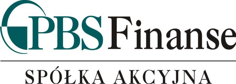 Spis treści Śródroczne skrócone skonsolidowane sprawozdanie finansowe Grupy Kapitałowej PBS Finanse S.
