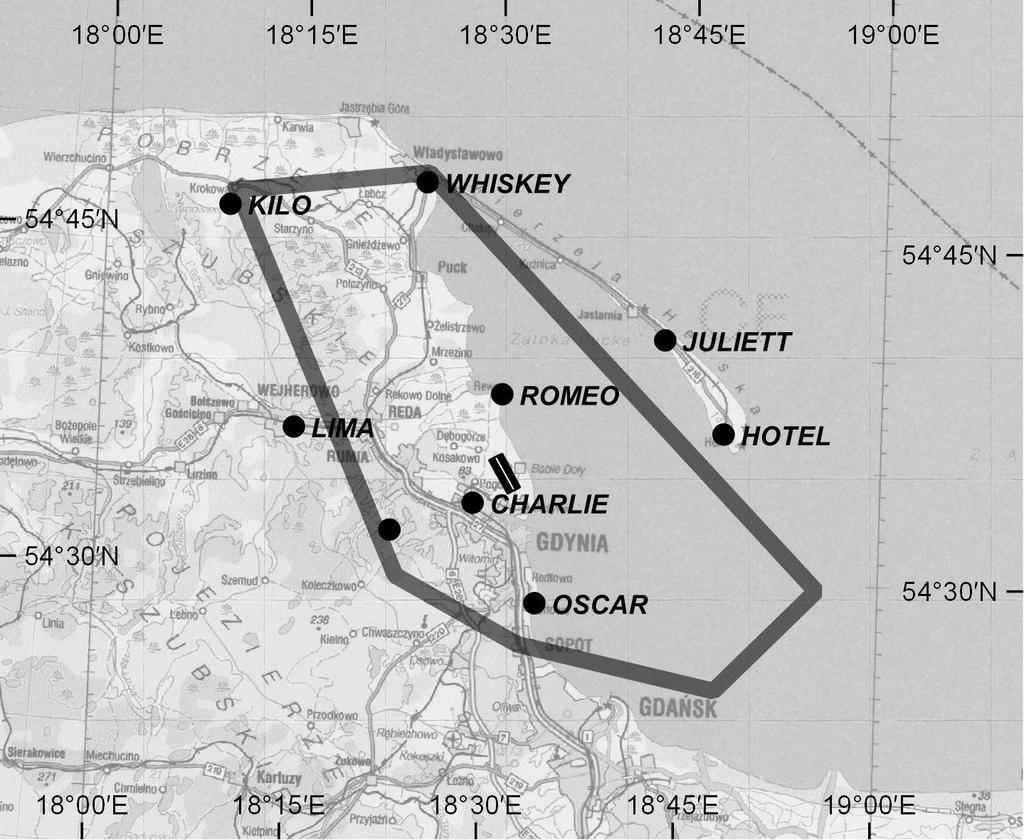 VISUAL OPERATION CHART AD ELEV 45 FIS GDAŃSK OKSYWIE APPROACH OKSYWIE TOWER 127.150 134.000 119.