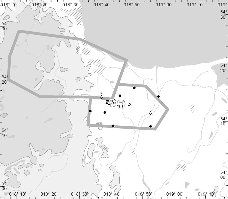 VISUAL OPERATION CHART AIRSPACE: FIS GDAŃSK 127.150 PRUSZCZ TOWER 126.