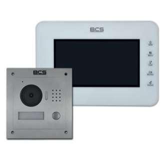 BCS-VDIP7 SYSTEM JEDNORODZINNY ZESTAWY IP W skład zestawu wchodzi : Zewnętrzny panel BCS-PAN1202S - charakterystyka: Automatyczne wykonywanie zdjęć osób dzwoniących Zasilanie lokalne 12 lub 24 VDC,