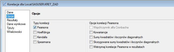 W kolejnym etapie ustalamy rodzaj statystyki, które chcemy obliczyć.