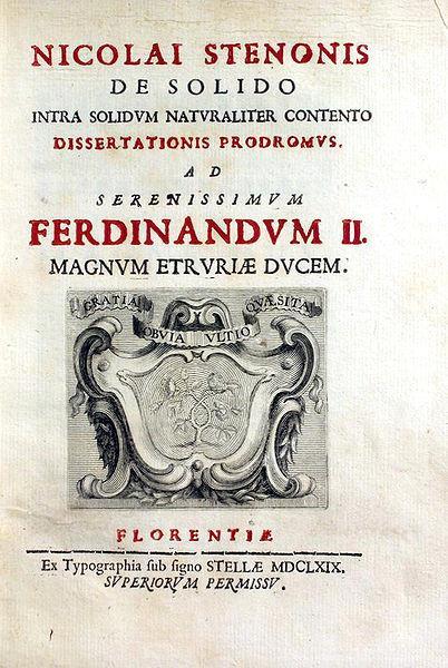 ojciec krystalografii i stratygrafii W 1669 r.