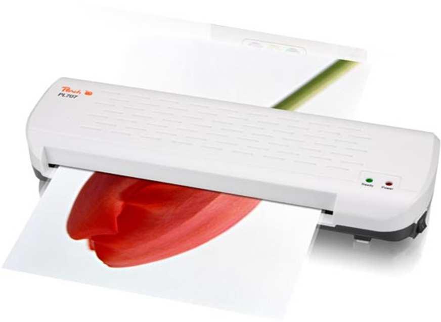 LAMINATOR HOME OFFICE PL707, A4 MARKI PEACH Przeznaczony do laminowania dokumentów o maksymalnym rozmiarze odpowiadającym formatowi A4.