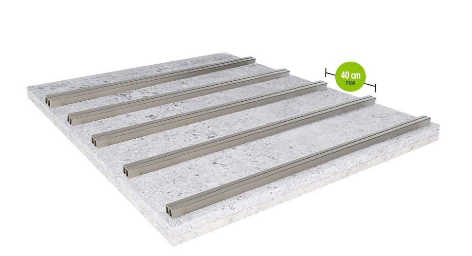 System tarasowy Lenta do zastosowania na podłożu betonowym: 1. Elementy systemu 3.