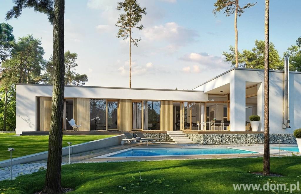 Projekt domu DZW PARTEROWY 1 CE (DOM DW1-62) Dziś najmodniejsze są projekty domów z dachem dwuspadowym, o prostej, pozbawionej elementów dekoracyjnych konstrukcji.
