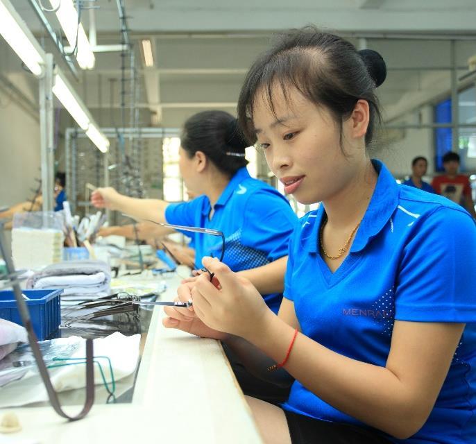 Produkcja w Chinach: W 1996 roku, w celu utrzymania konkurencyjności na światowych rynkach, firma MENRAD the vision podjęła decyzję o uruchomieniu swojej fabryki w Chinach.