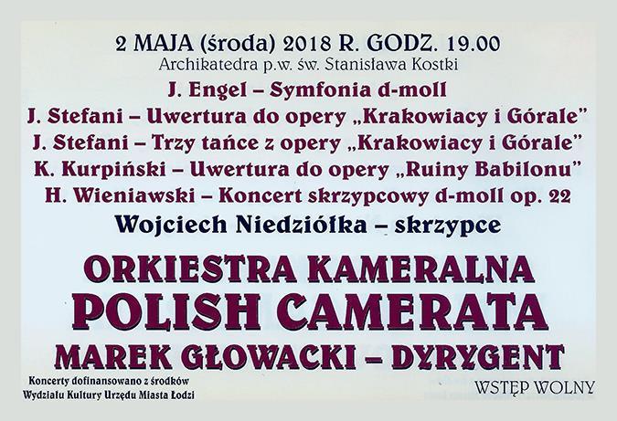 Orkiestry Kameralnej Polish Camerata pod dyrekcją Marka