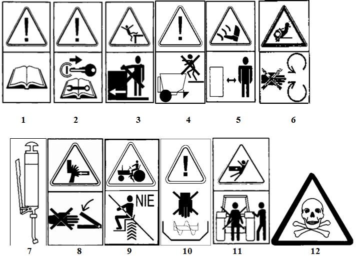 ZNAKI INFORMACYJNO-OSTRZEGAWCZE.