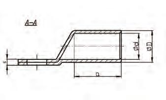 Końcówki rurowe typu KDR i KDM Pokrycie: KDR cynowane gal wa nicznie; KDM niecynowane. Wykonanie: DIN 46235. Tubular terminals KDR and KDM types Surface: KDR tin-plated; KDM uncoated.