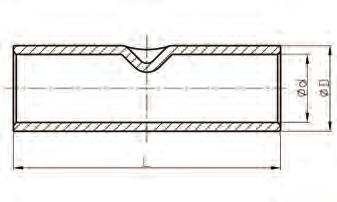 Końcówki łączące typu KLD Pokrycie: cynowane galwanicznie. Napięcie: 1 10 kv. Wykonanie: DIN 46267 cz. 1. Butt connectors KLD type Surface: tin-plated. Voltage: 1 10 kv.