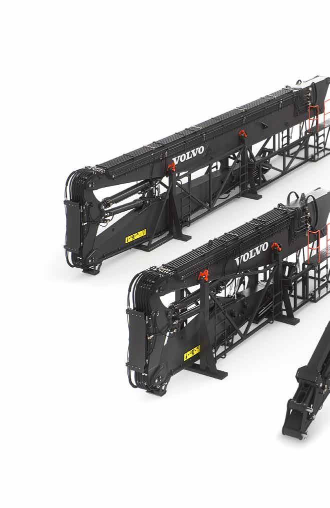 Sięgaj, gdzie nikt nie sięga Opatentowane hydrauliczne przeguby modularne Zmiana konfiguracji wysokiego zasięgu na konfigurację kopania za pomocą dwusworzniowego złącza hydraulicznego z blokadą Drugi