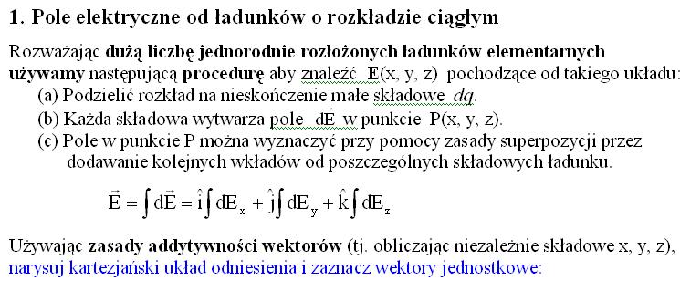 Pole elektryczne i prawo Gaussa 10.7.