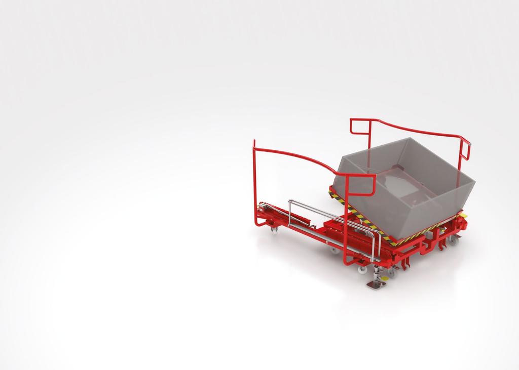 TURNTABLES ADVANTAGES ZALETY OBROTNIC IDEAL COOPERATION WITH TILT TROLLEYS IDEALNA WSPÓŁPRACA Z WÓZKAMI UCHYLNYMI Turntables ergonomics can be additionally increased by using these devices together