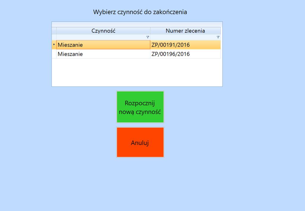 Następnie pokaże się okienko, w którym należy wpisać liczbę wykonanych czynności (podpowie się ilość, która została wykonana ostatnio).